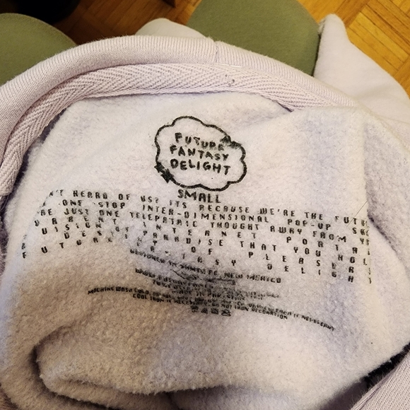 Future Fantasy Delight Lavender Hoody Laugh Now Cry Later Unisex Small Clowns - Picture 7 of 9